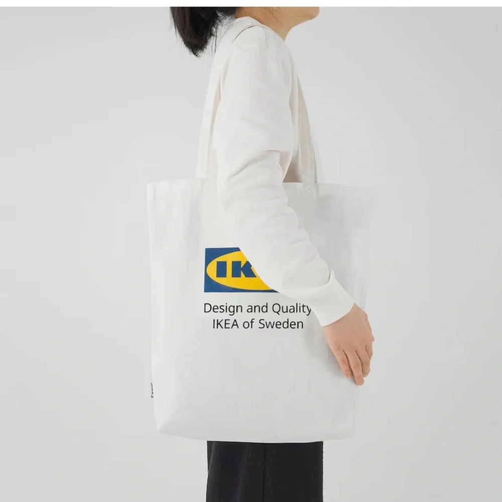 EFTERTRÄDA White Tote Bag IKEA Inside Pocket Asia Exclusive - Picture 2 of 9